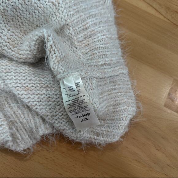 Free People Nevermind Cardi in Creme Brulee Eyelash Cardigan size Small - Picture 8 of 9